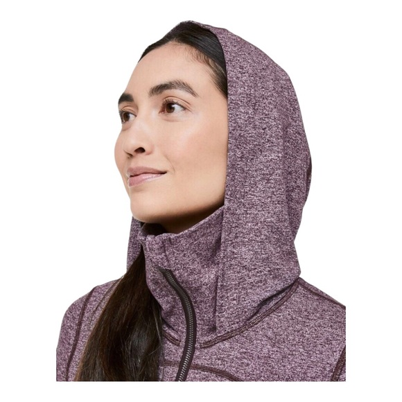 Lululemon Stride Jacket II Heathered Black Cherry size 10 nwot! - Picture 5 of 15